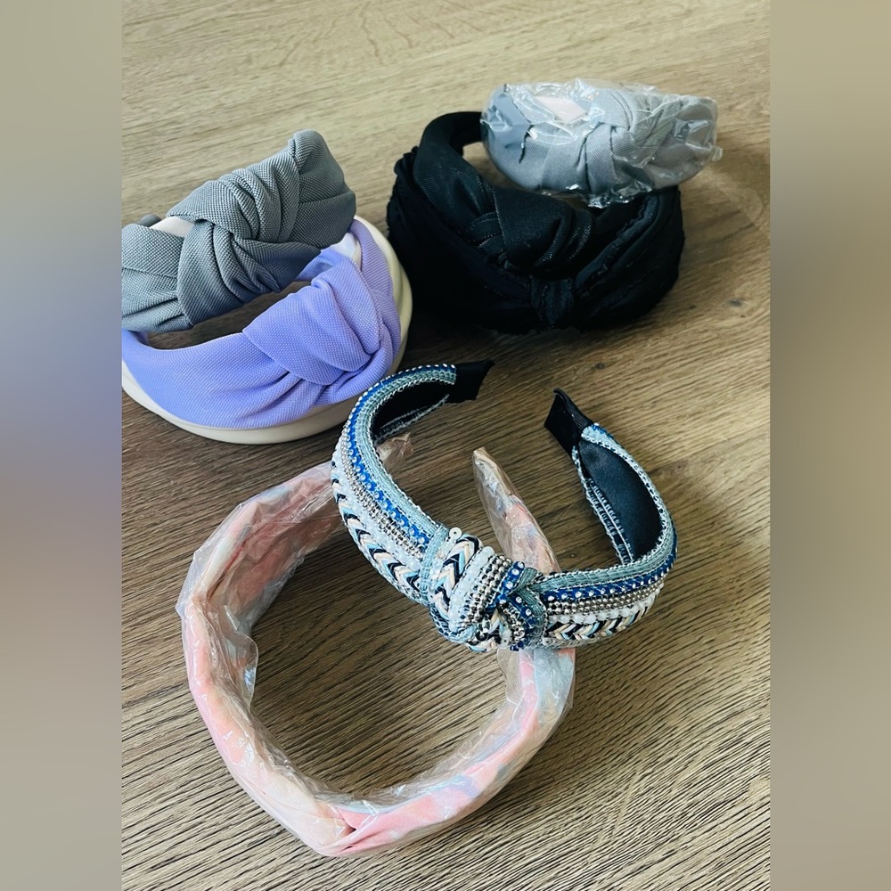 Bundle of 8 Brand New Knot Headbands - Chic & Stylish